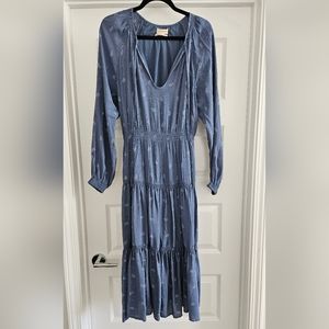 Urban Outfitters Fall Blue Midi Dress (M)